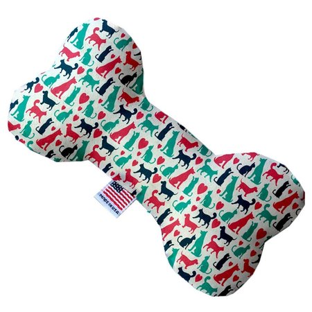 MIRAGE PET PRODUCTS Pups & Kits Canvas Bone Dog Toy 6 in. 1180-CTYBN6
